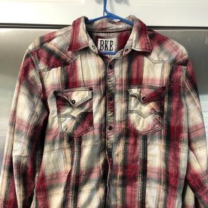 Buckle black brand size large men’s button up